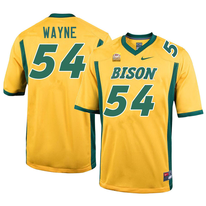 North Dakota State Bison #54 Alijah Wayne College Football Jerseys Stitched-Yellow
